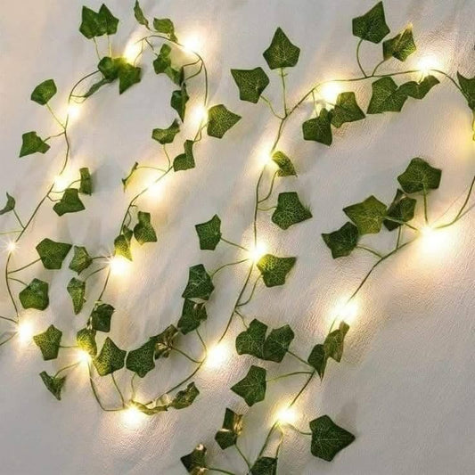 Artificial Ivy Leaf LED String Fairy Lights for Home Decoration(16 Feet)